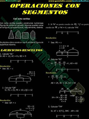OPERACIONES CON SEGMENTOS