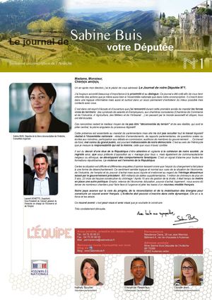 Journal de votre Députée