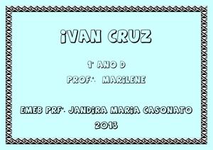 Releitura das obras de Ivan Cruz - 1º ano D