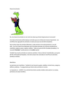 clases de animales