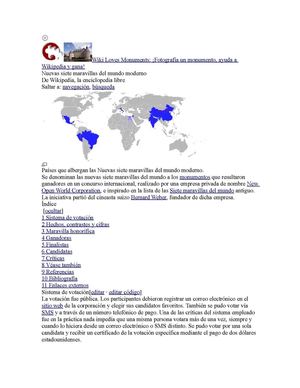 maravillas del mundo