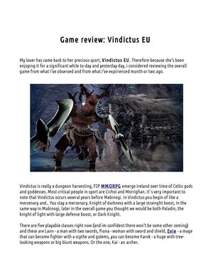 Game review: Vindictus EU