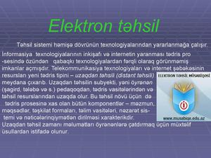 Elektron təhsil