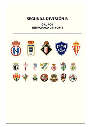 Guía del Grupo I de Segunda B 2013-2014