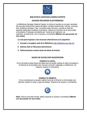 Ruta para Ingresar a las Bases de Datos de la Biblioteca Santiago Cadena Copete