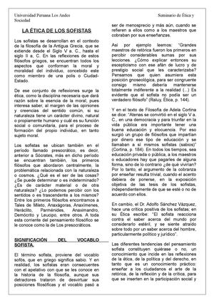 Ética de los Sofistas