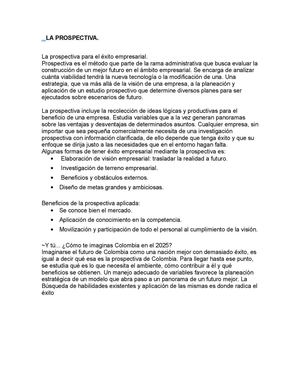 LA PROSPECTIVA