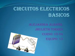 CIRCUITOS ELECTRÓNICOS BASICOS