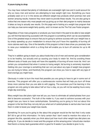 The Fat Loss Factor Program Is Precisely What We Are Going To Be Examining Here