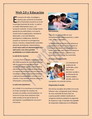 Articulo sobre la Web 2.0