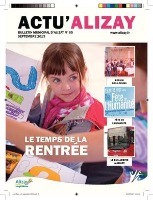 Actu'Alizay N°65 septembre 2013