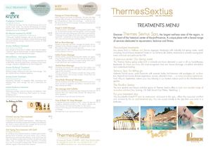 Spa Thermes Sextius - English Brochure