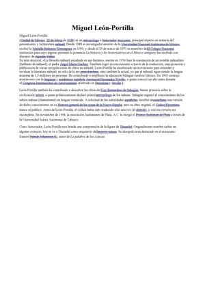 Miguel Leòn Portilla