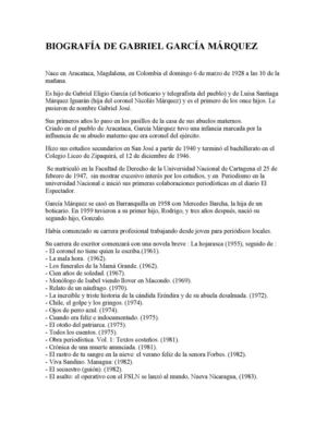 biografía Gabriel G.M.