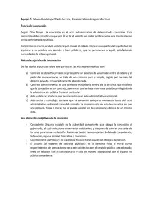 TEORÍA DE LA CONCESIÓN