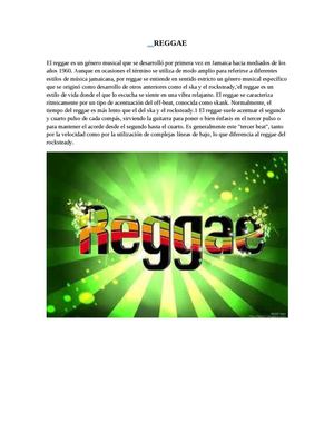 Cultura Reggae