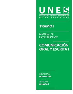 COMUNICACION ORAL Y ESCRITA