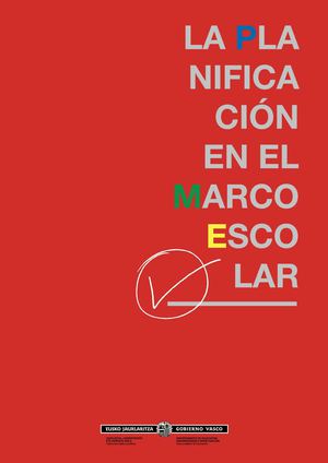 Planificación en el marco escolar