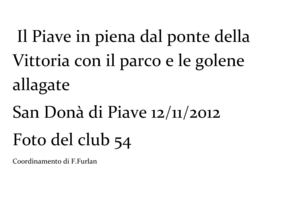 san dona' di piave , il piave in piena