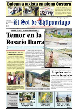El Sol de Chilpancingo 27 Septiembre 2013