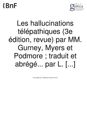 les hallucinations télépatiques