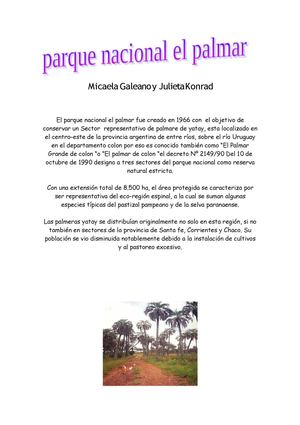 Parque Nacional el Palmar