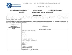 PLANEACION DIBUJO TÉCNICO 