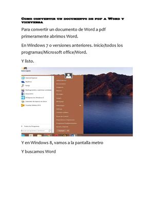 Como convertir un documento de pdf a Word y viceversa