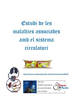 Estudi de les malalties associades al sistema circulatori