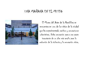 VISITA  AL MUSEO DEL BANCO DE LA REPÚBLICA