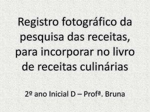 Registro das pesquisas