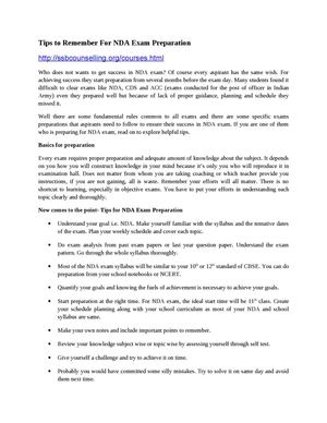  Tips to Remember For NDA Exam Preparation