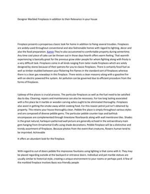 Designer Marbled Fireplaces