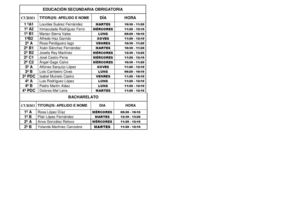 IES ELVIÑA: CALENDARIO ESCOLAR E TITORÍAS (2013-2014)