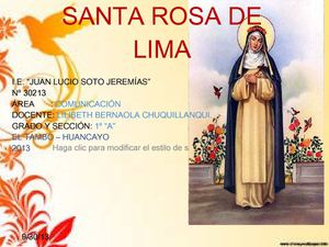 SANTA ROSA DE LIMA