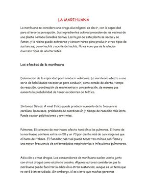 la marihuana