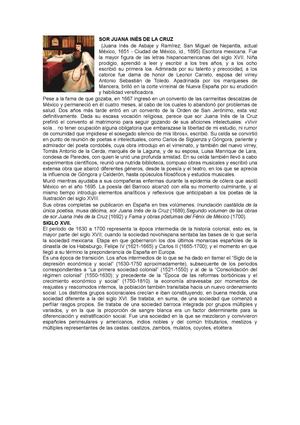 Sor Juana Inés de la Cruz