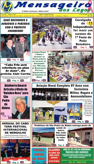 Jornal Mensageiro dos Lagos - Edição nº 182