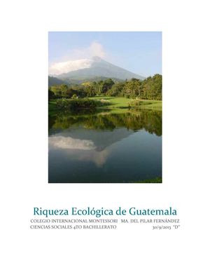 riquezas ecológicas de Guatemala