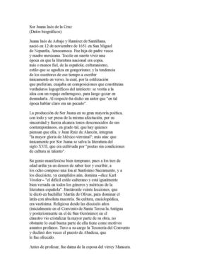 Sor Juana Inés de la Cruz