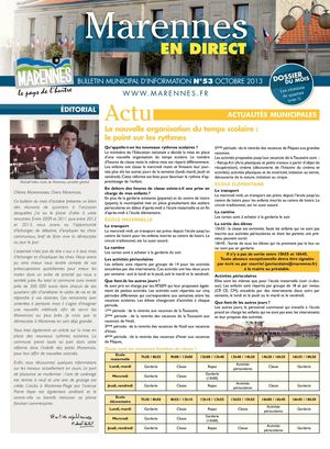 Bulletin marennes octobre