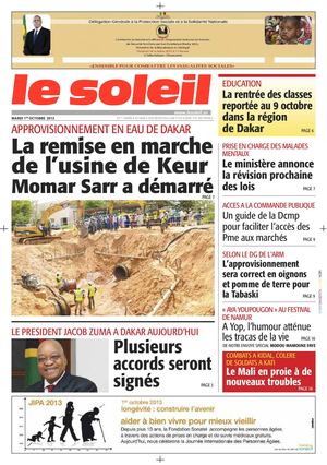 Edition du 1er Octobre 2013