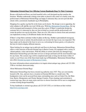 Oriental Rug Repair Montgomery County