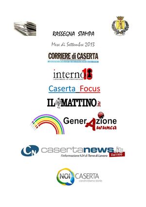 settembre 2013 - Rassegna stampa