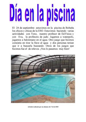 Día en la piscina