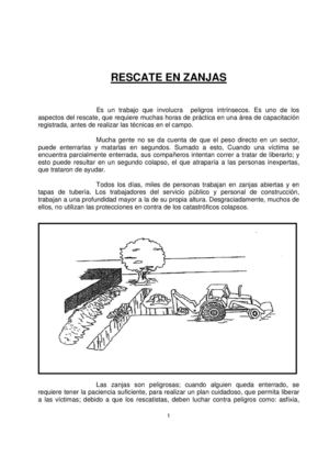 RESCATE EN ZANJAS