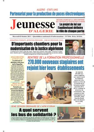 jeunesse d'algerie