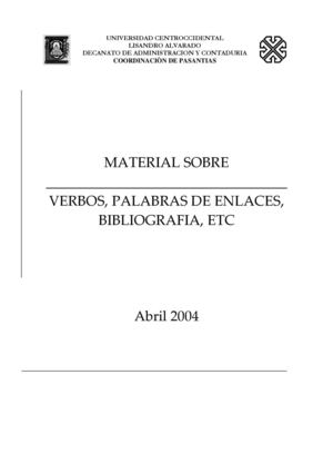Lista de Verbos y Enlaces