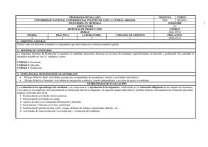 Sistemas de Produccion - Contenido Programatico