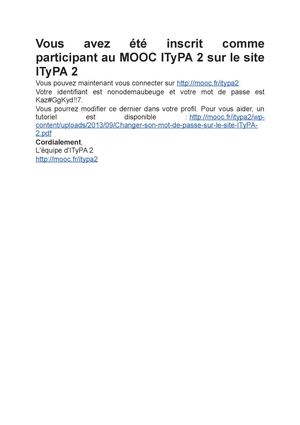 Site ITyPA 2 Mot de passe